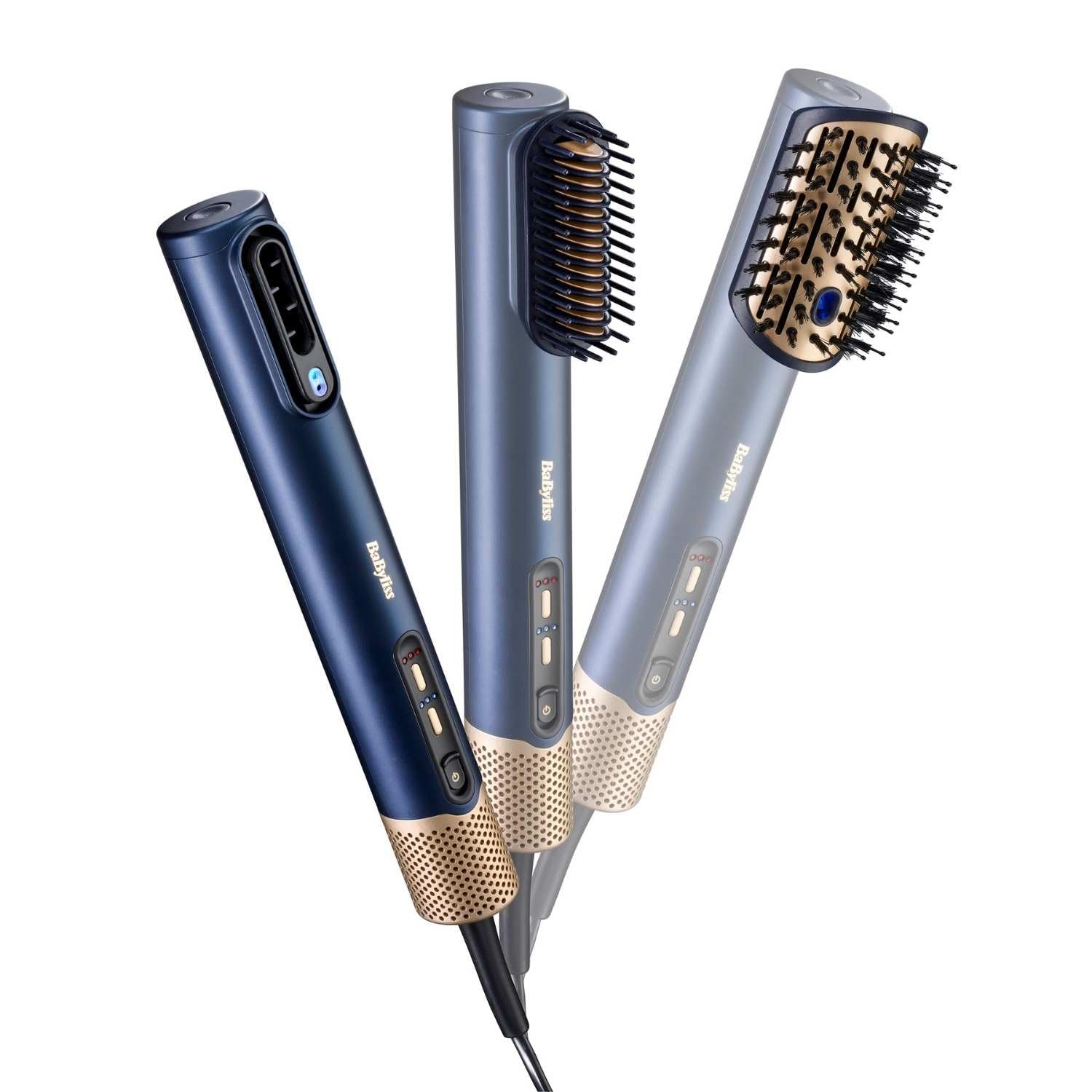 BaByliss Saç Kurutma ve Şekillendirme Seti, Air Wand, 1600W, 2 Başlık, Elektrilklenme Önleyici İyon Teknolojisi, AS6550CE