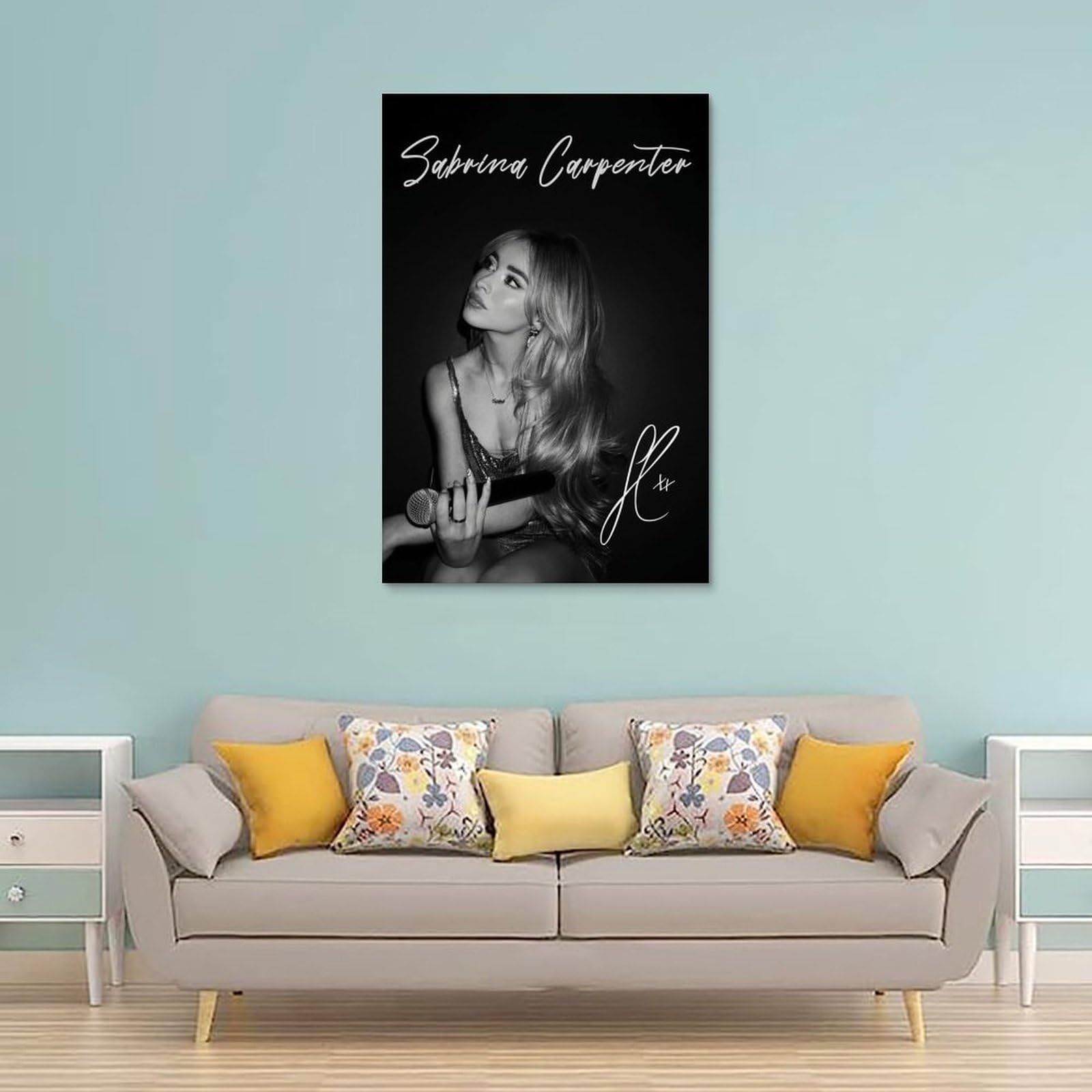 KUAILI Sabrina Carpenter Music Canvas Posters For Bedroom Wall Art