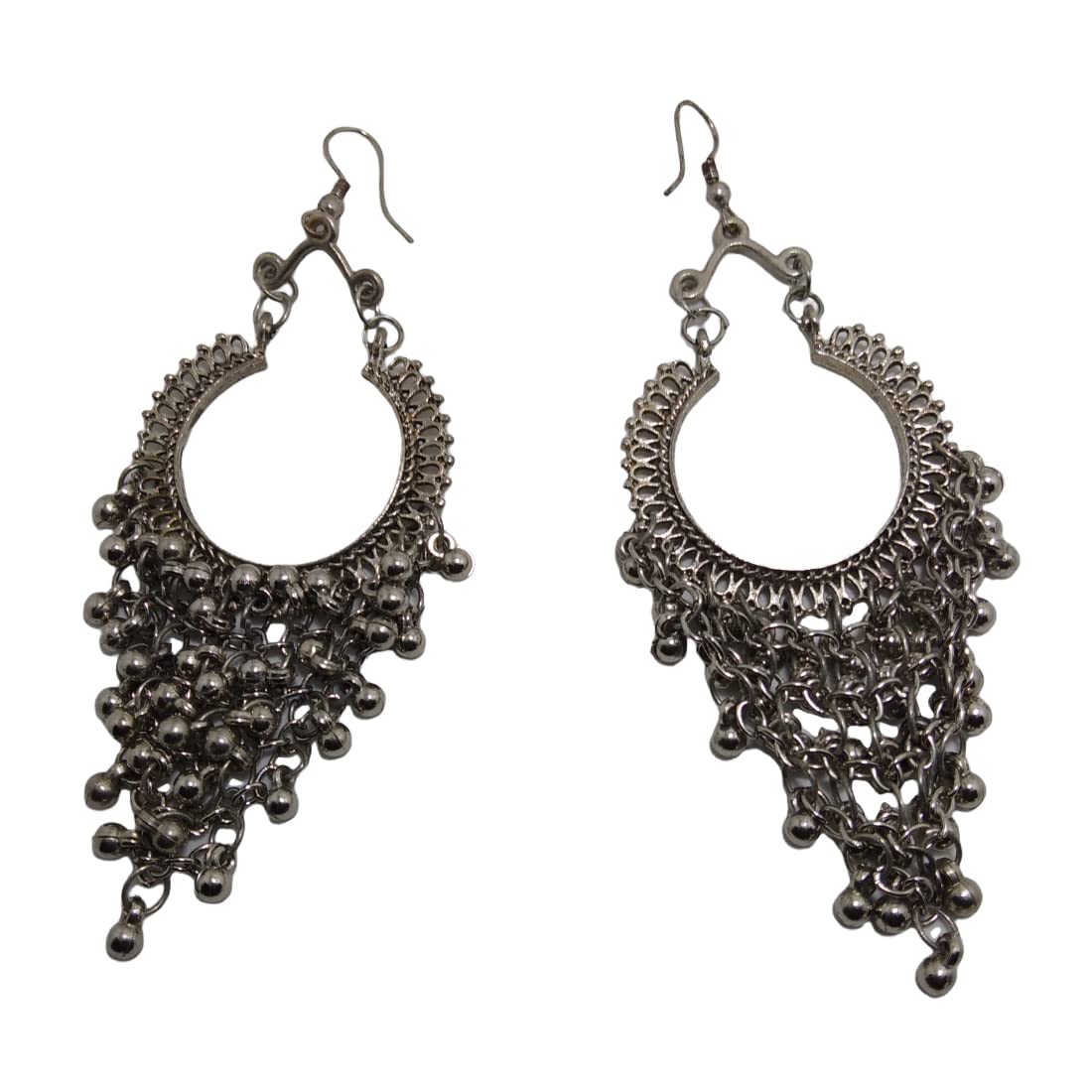 Royalify Earrings for Girls Stylish Jhumka Silver Color Oxidised Long Lasting (B0CP6TSQ6J) Amazon Price History, Amazon Price Tracker