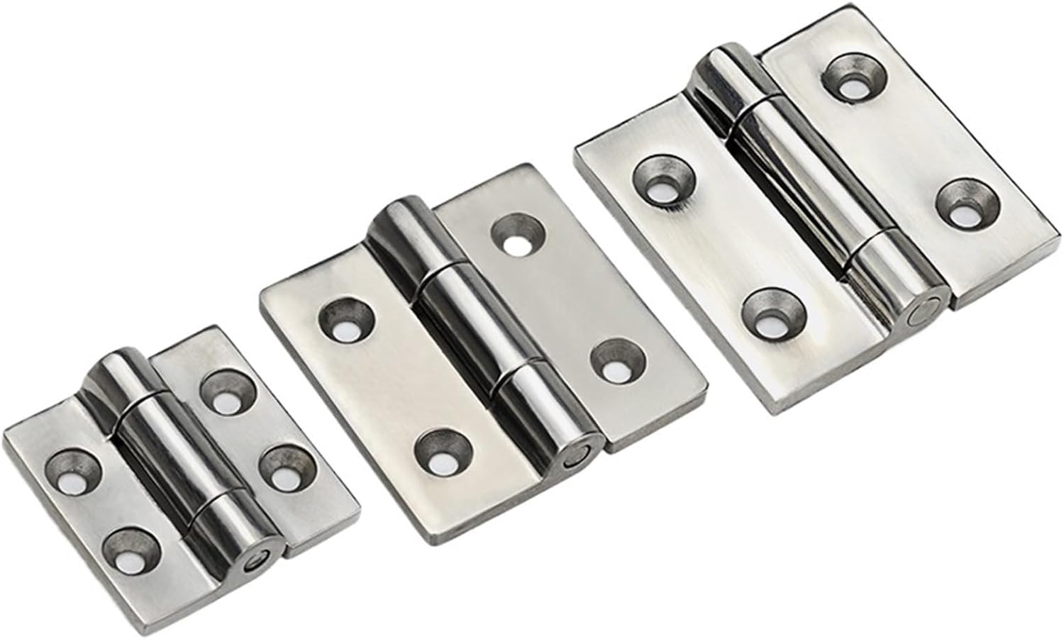 1pc Square Hinge Stainless Steel Butterfly Load-Bearing Cabinet Door Hardware Accessories 50 * 50 * 5 65 * 65 * 5 75 * 75 * 6mm(50-50-5)
