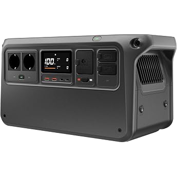 DJI Power 1000 V2 Portable Power Station 1024Wh, 2600W Power Station Solar, LiFePO4 Battery, Compact Size, Quick Charge in 37