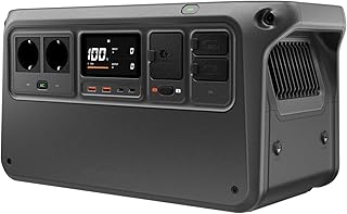 DJI Power 1000 V2, station électrique portable 1 024 Wh (Batterie LFP), sortie stable de 2 600 W, recharge de 0–80% en 37 Min, générateur électrique portable pour maisons, systèmes hors réseau
