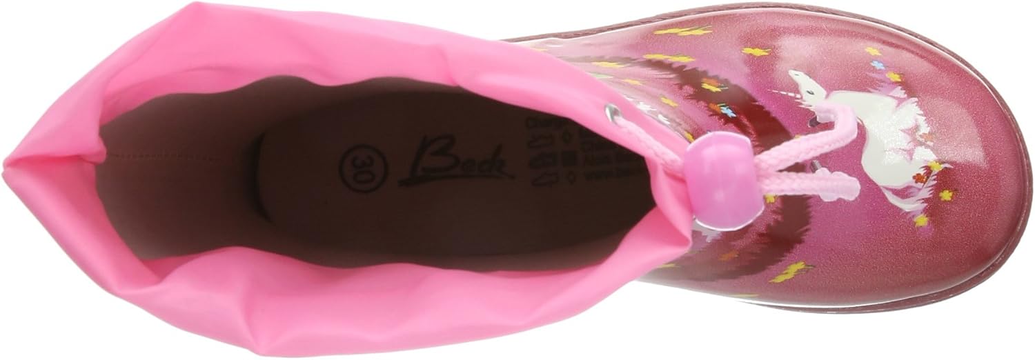 Beck Girls Wellington rain Boots Slip on