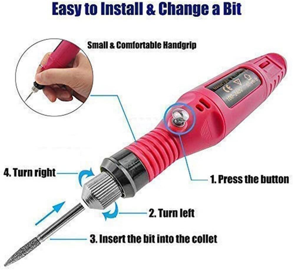 20000RPM DIY Electric Engraving Pen Carve Tool DIY Jewelry Making Accessories for Jewelry Metal Glass Marking Tools EU Plug