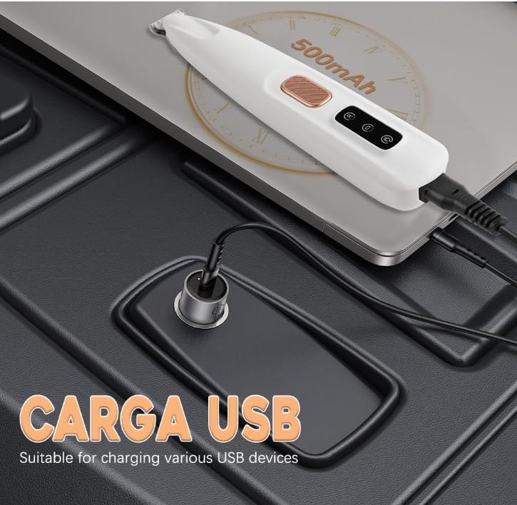 Miniatura 4 de Cortadora de patas de microprecisión para mascotas, multifuncional, impermeable, recargable, con luz LED, recortadora de patas de mascotas para