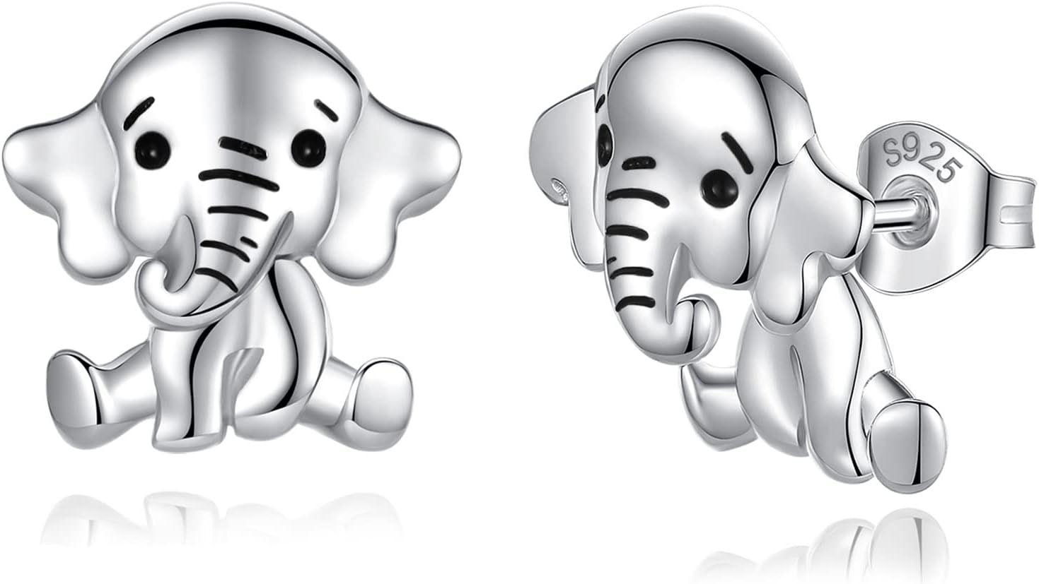 Vito 925 Sterling Silver Animal Earrings for Women, Highland Cow Stud Earrings Axolotl Earrings Owl Jewelry Gift for Mom