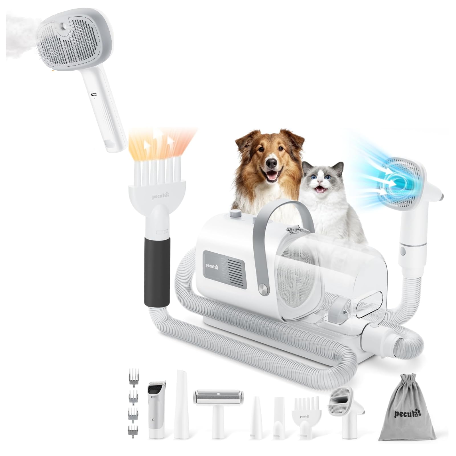 Pst Supplies Bundle Pet Grooming Brush Dog grooming vacuum dryer