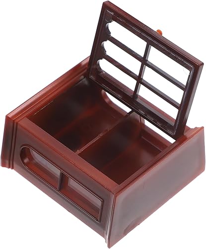 ibasenice Muebles de juguete en miniatura Miniaturas Gabinete de vino Modelo Mini vitrina Muebles de casa de muñecas Muebles Vintage Pequeño