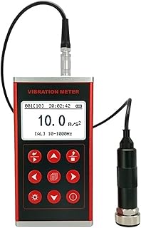 Medidor de vibraciones, Medidor de vibración portátil TMV120 con luz de fondo blanca y alta precisión for uso a largo plazo,para maquinaria en movimiento