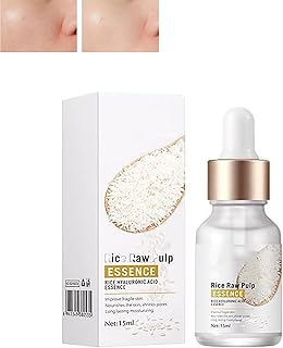 Crema De Arroz para La Piel De Cara Y Cerrar Los Poros Quitar Manchas, Crema De Arroz para Blanquear La Piel, Deep Moisturizing Nourish Facial Serum Essence (1 pcs)