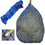 T TEKE Greedy Hay Feeder hay nets, 1"±1/4“ Feeding Holes, Horse Supplies Hay Bags for Horses, Goats, with an Extra spared Cord