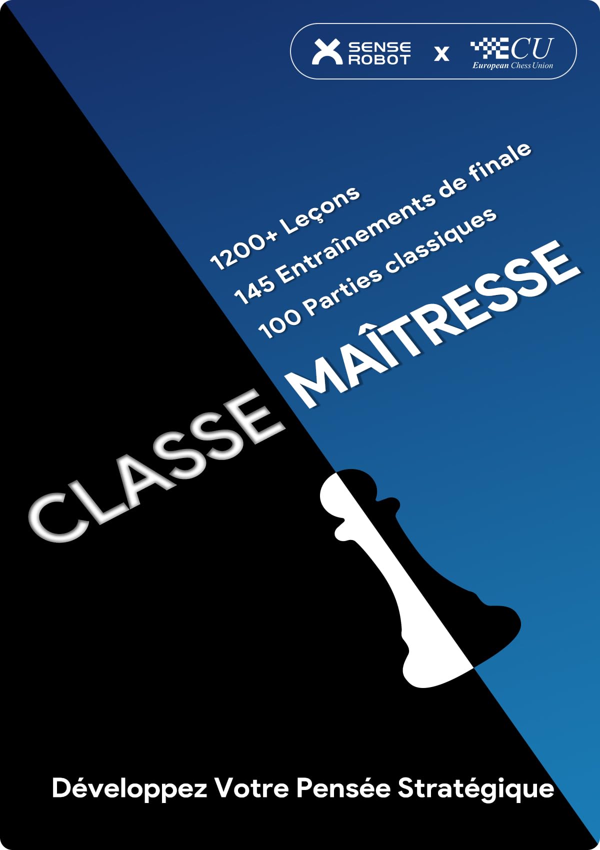 Robot d'échecs Sense Robot AI avec Bras robotisé – 25 Niveaux d'IA, 1200+ Exercices, entraîneur de finales, relecture de Parties Classiques, Coaching Vocal, intégration Lichess, App synchronisation