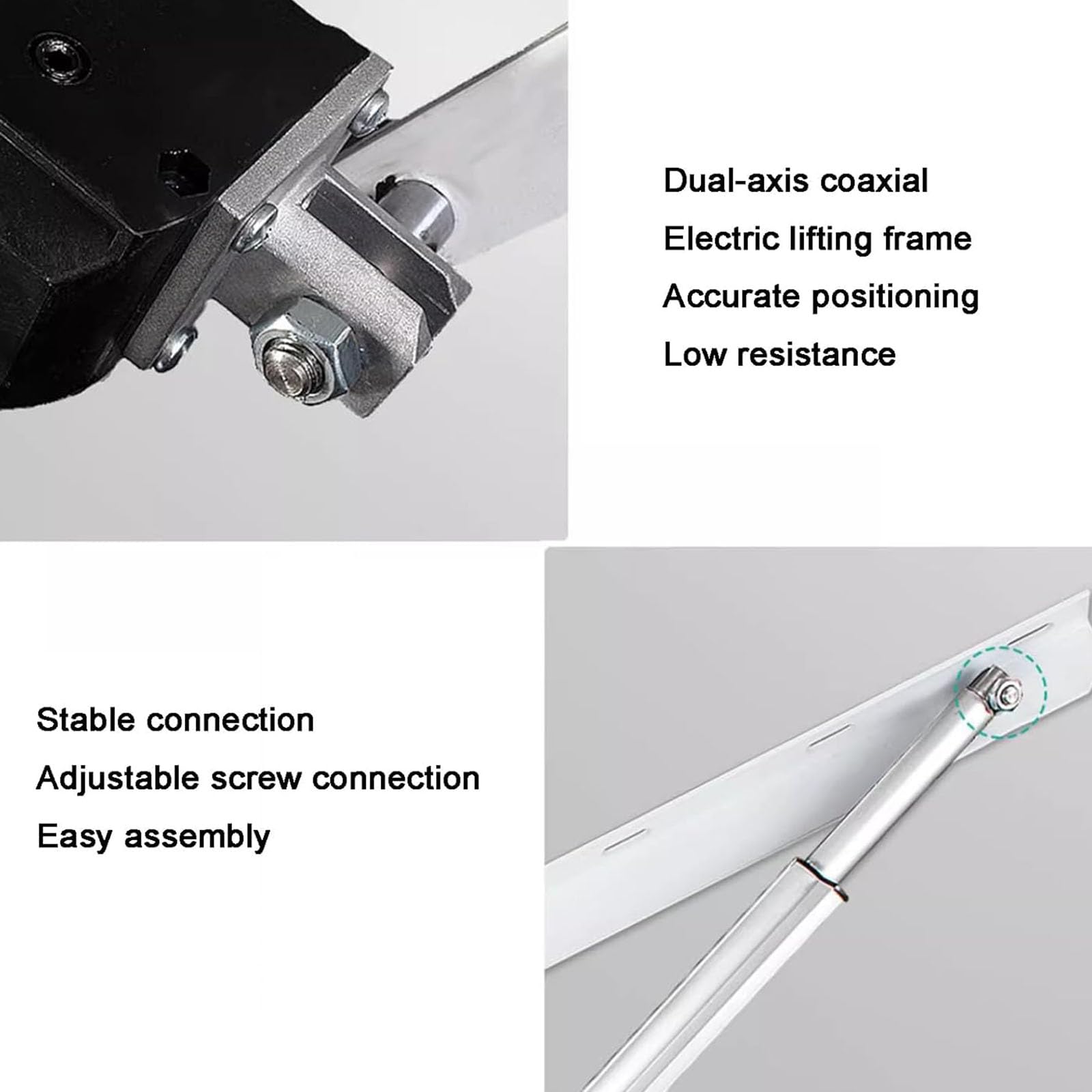 Mecanismo eléctrico de elevación de cama, elevadores de cama resistentes (2 unidades), capacidad de carga de 600 kg, control remoto, barra de elevación plegable para caja de almacenamiento y cama