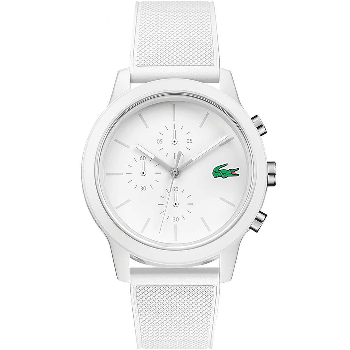 Chronograph Quartz Watch for Men LACOSTE.12.12 Collection with Silicone Bracelet