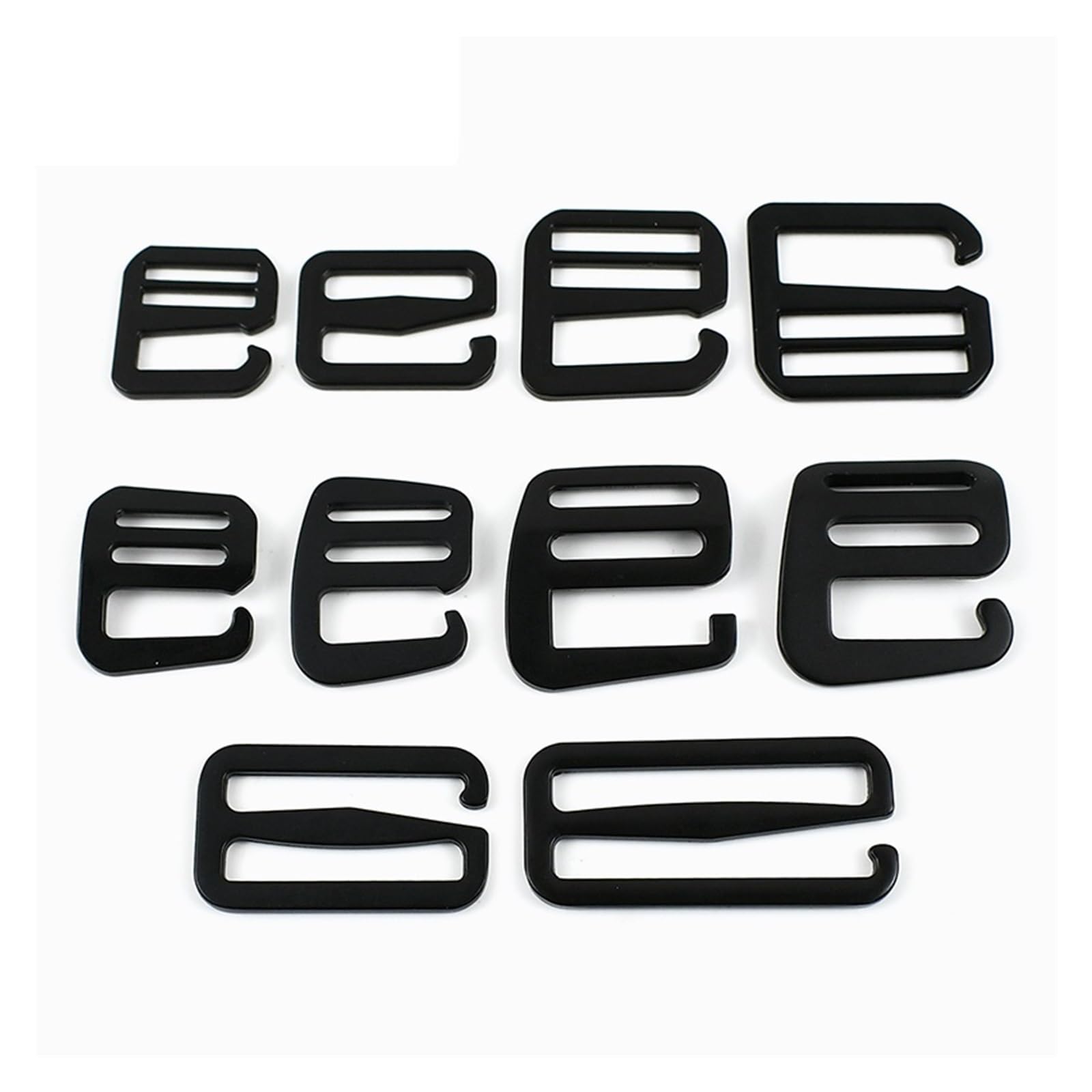 Metall Schnallen 5/10 Stück 20–38 mm Metall-G-Hakenschnallen, Gurtband, Tri-Glide-Schiebeverschluss, Rucksack-Taschen, verstellbare Schnalle, Hardware-Zubehör