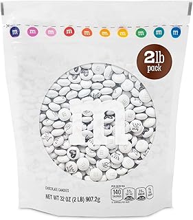M&M’S WORLD Wedding Themed M&M'S Candy Bulk - 2 lbs Assorted Chocolate Candy for Wedding Decor, Just Married, I Do Decorations