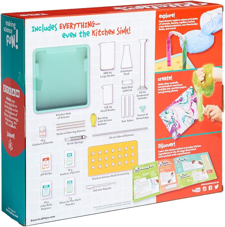 SmartLab Toys Kitchen Science Lab con 40 actividades para sorprender y