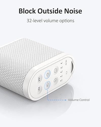 Miniatura 7 de Máquina de sonido portátil de viaje para adultos, sueño de bebé batería recargable y de larga duración, conector para auriculares, 21 sonidos,