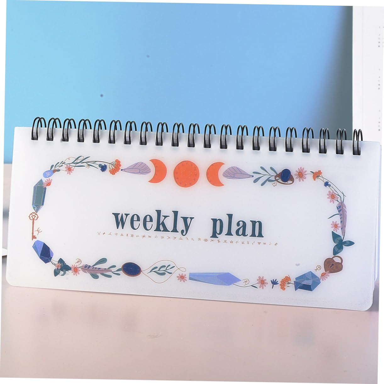 GARVALON 4pezzi Planner Settimanale e Giornaliero Portatile Organizer Accademico Senza Data Con Rilegatura Spirale Per Insegnanti e Studenti Comodo e Elegante Per Pianificazione e Appunti