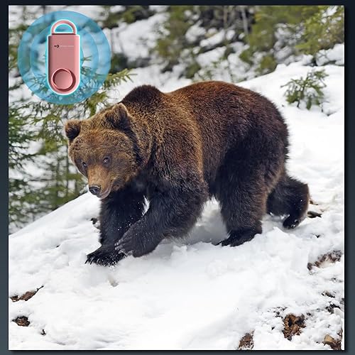 Miniatura 8 de Paquete de 2 alarmas de seguridad personal de sirena de 130 db con sonido fuerte, alertas de emergencia con mosquetón, cordón. Llavero de