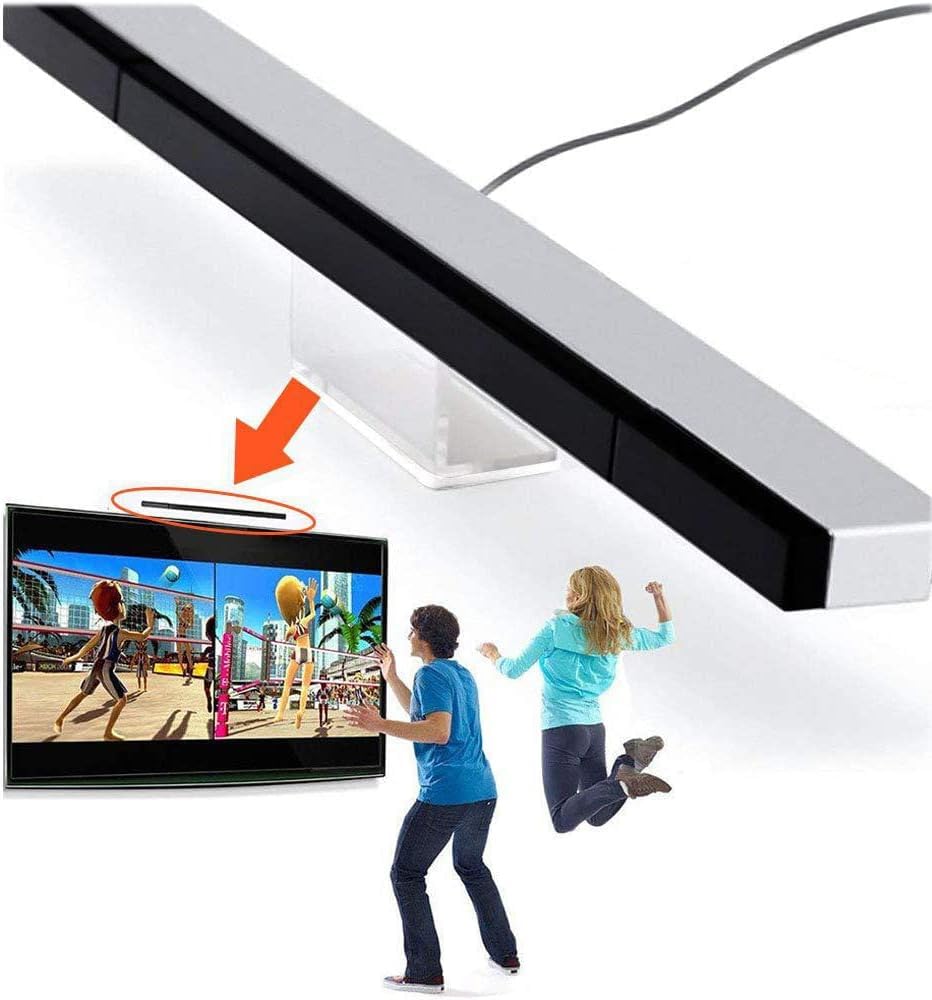 CHILDMORY Barre de capteur USB récepteur de signal de capteur de mouvement infrarouge IR Ray pour Wii et Wii U console avec support stable