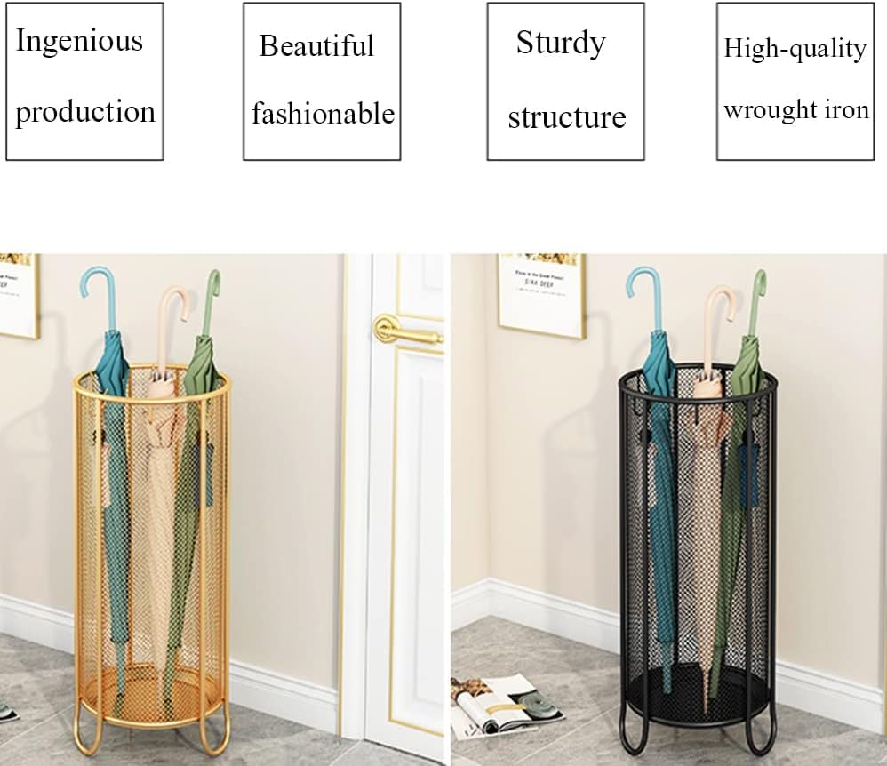 Porte Parapluies En Métal, Porte Parapluie Cylindrique, Seau À