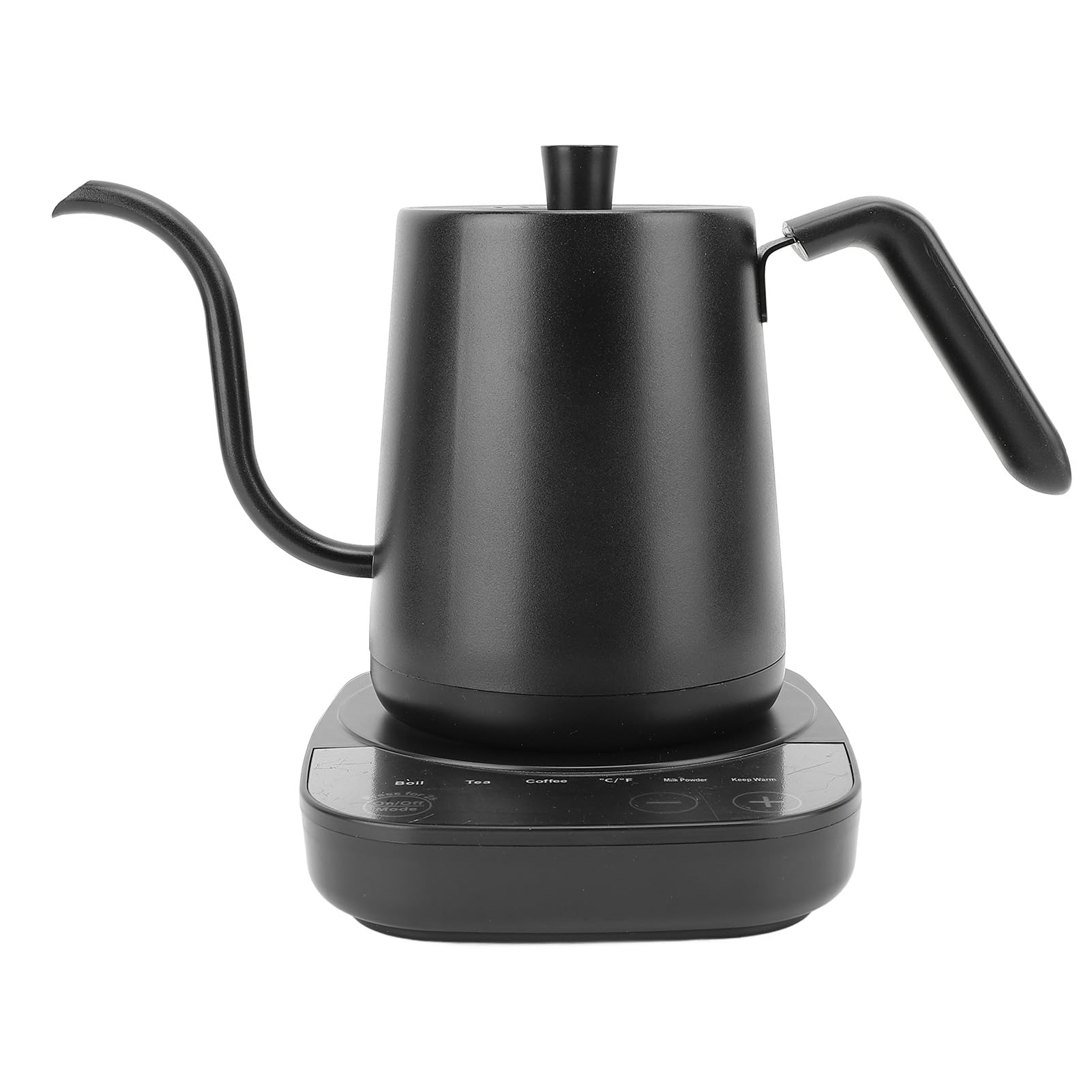 Fdit Hervidor Eléctrico de Cuello de Ganso 1000W 800ml con Control de Temperatura LCD, Inversor Inteligente para Café de Goteo y Té, Acero Inoxidable 304, Apagado Automático, (Enchufe europeo 220V)
