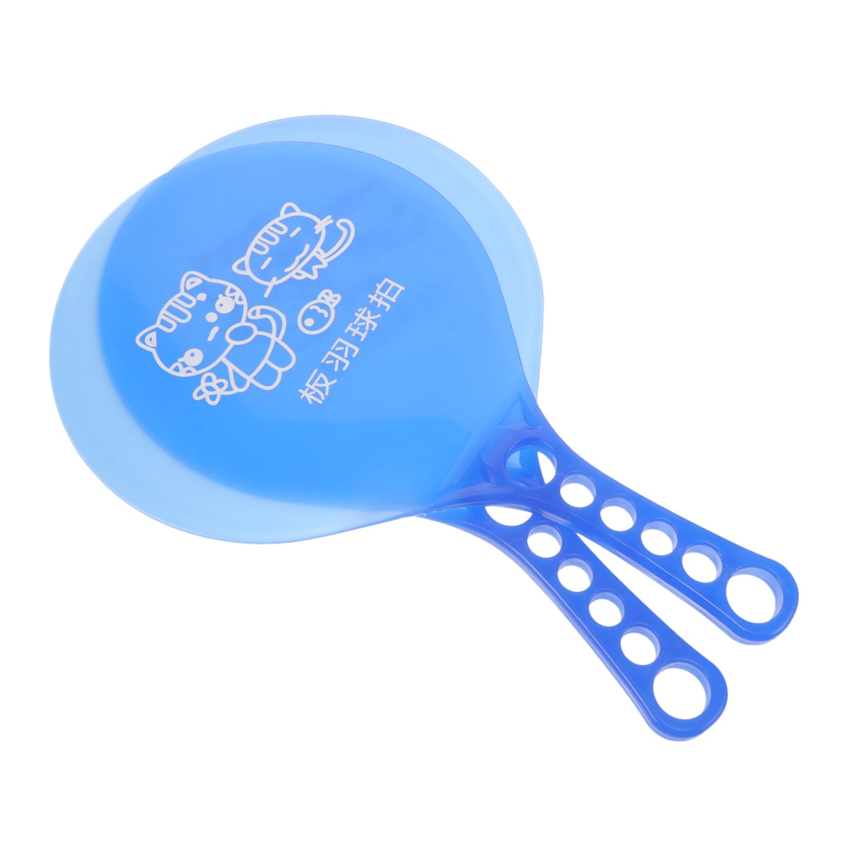 SUPVOX Plastic Paddle Rackets Set for Badminton Cricket Beach Ball Games Solid Plastic Construction Non-Slip Handle