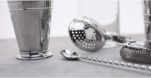 Miniatura 3 de Crafthouse by Fortessa - Herramientas profesionales de metal para bar/bar de Charles Joly, cuchara de barra trenzada de acero inoxidable de 12.5