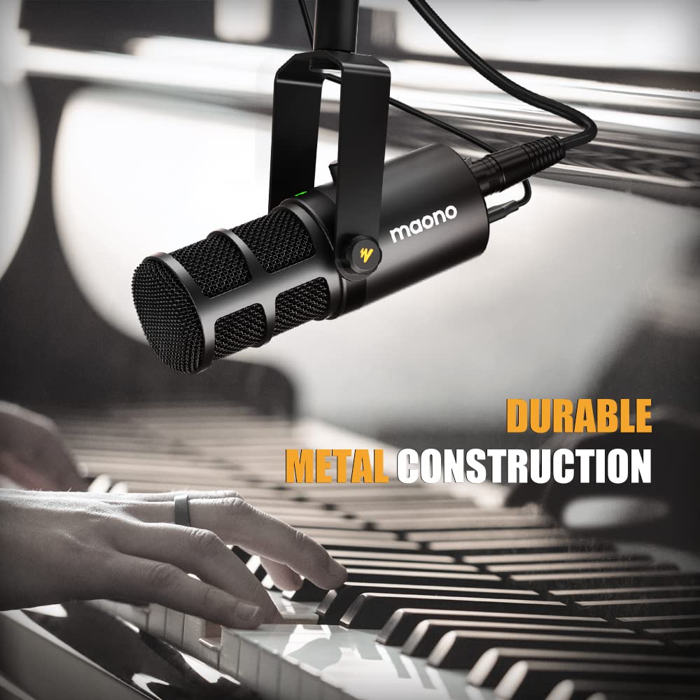 Amazon.com: MAONO PD400X Podcast Dynamic Microphone with AU-MH601