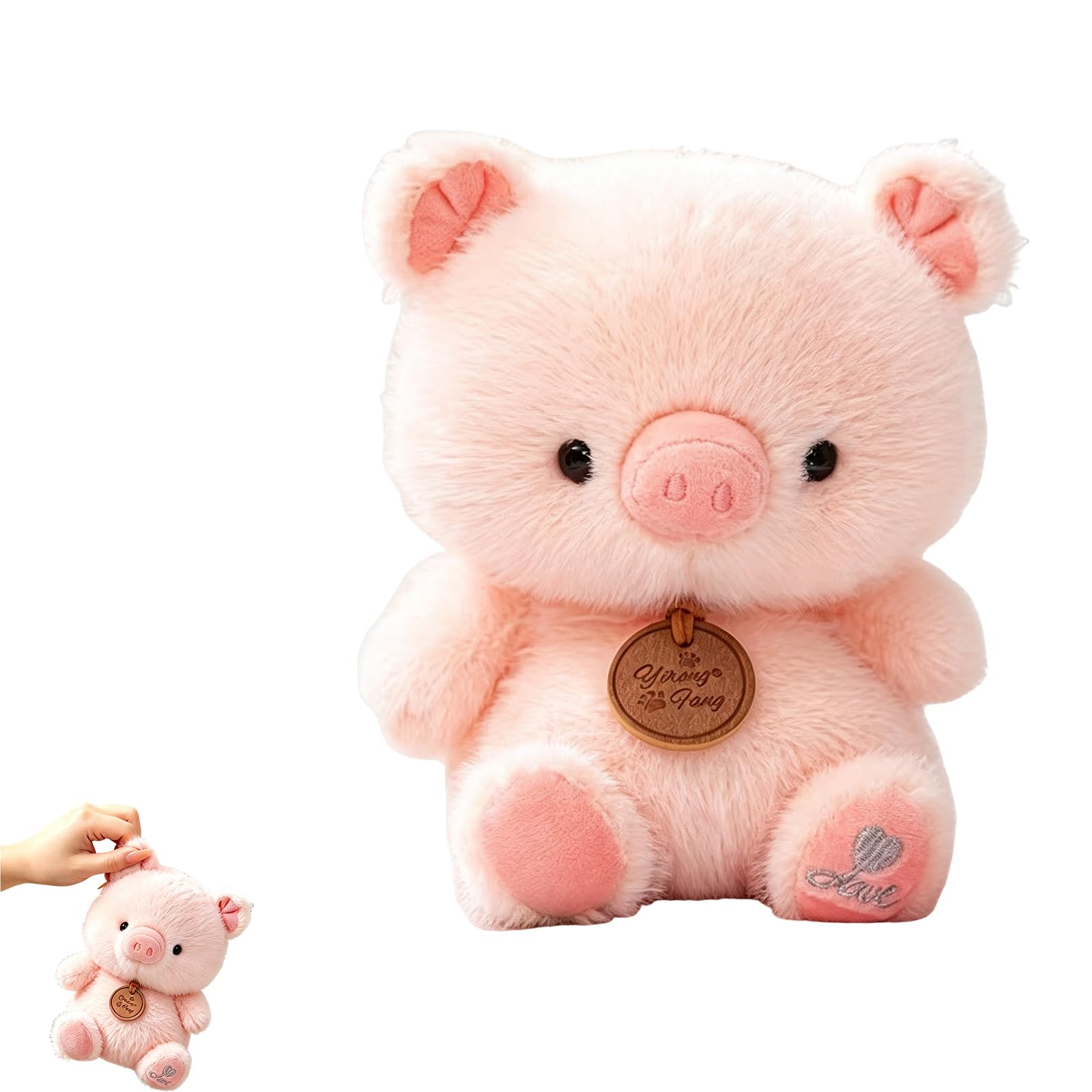 Moxychrony Pig Teddy, Soft Plush Pig Toy, Cuddly Pig Plush, Cute Stuffed Pig Animal Toy, Comfort Bedtime Companion, Play & Decoration Gift For Friends