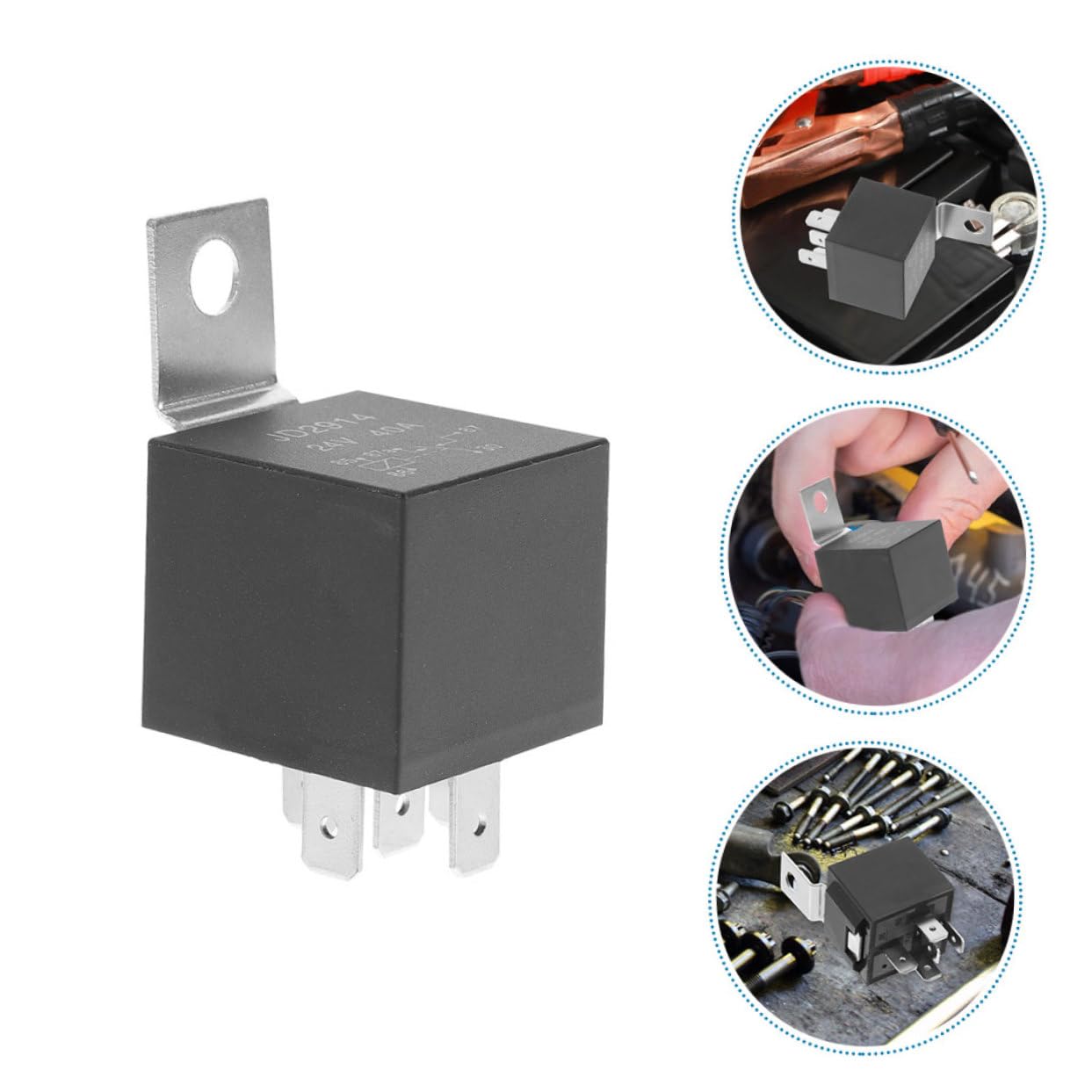 10 Piezas Relé Automotriz Relés Para Marina De 5 Pines Accesorios De Reemplazo Automotriz De 40 Amperios s Para Camión De Coche Para Arranque Plástico