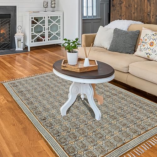 Tapis indien en coton pour sublimer un sol froid de chambre - 5
