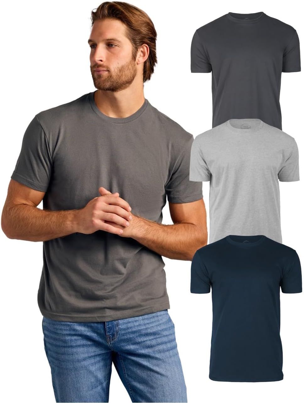 True Classicmens Short Sleeve Classic Crew T-Shirt (pack of 6)