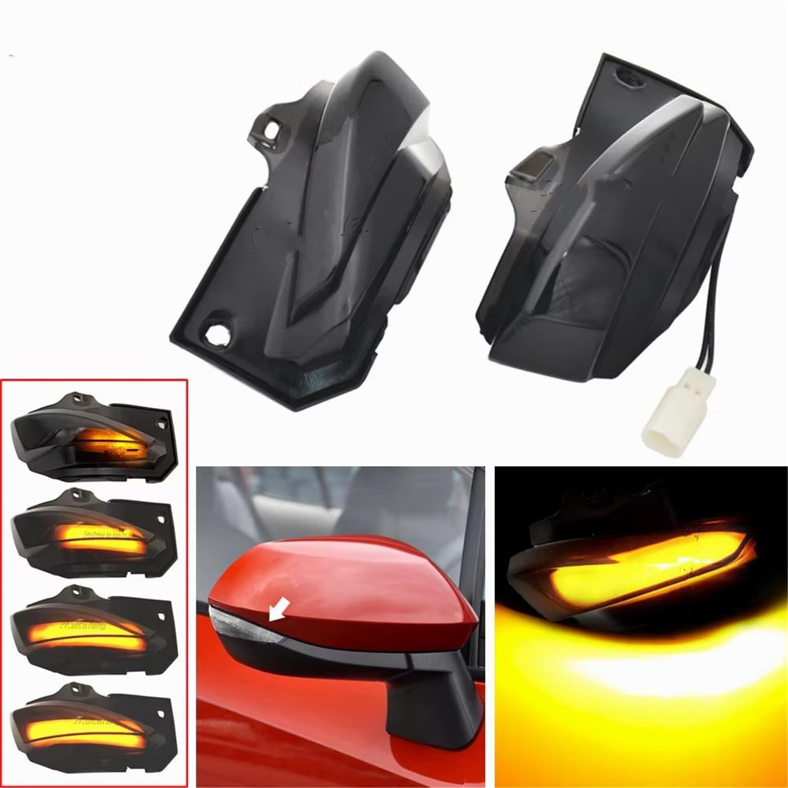 Indicatori Direzione Dinamici Per Toyota Per Corolla Per Sport E210 2019-2020 2pezzi Auto LED Dinamico Indicatore Direzione Sequenziale Specchietto Indicatore di direzione dello specchietto retrovis