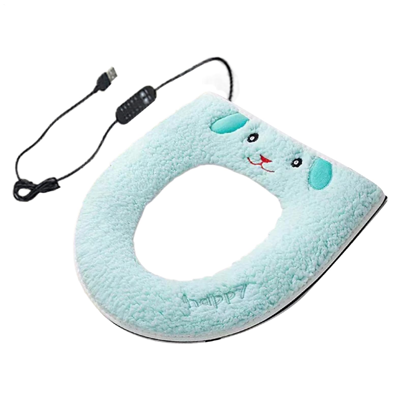 Cubierta de inodoro calefactable USB con temporizador ajustable para invierno