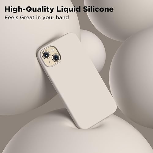Miniatura 4 de COFFKER Compatible con iPhone 15, funda de silicona líquida, funda protectora de cuerpo completo a prueba de golpes forro de microfibra suave, funda