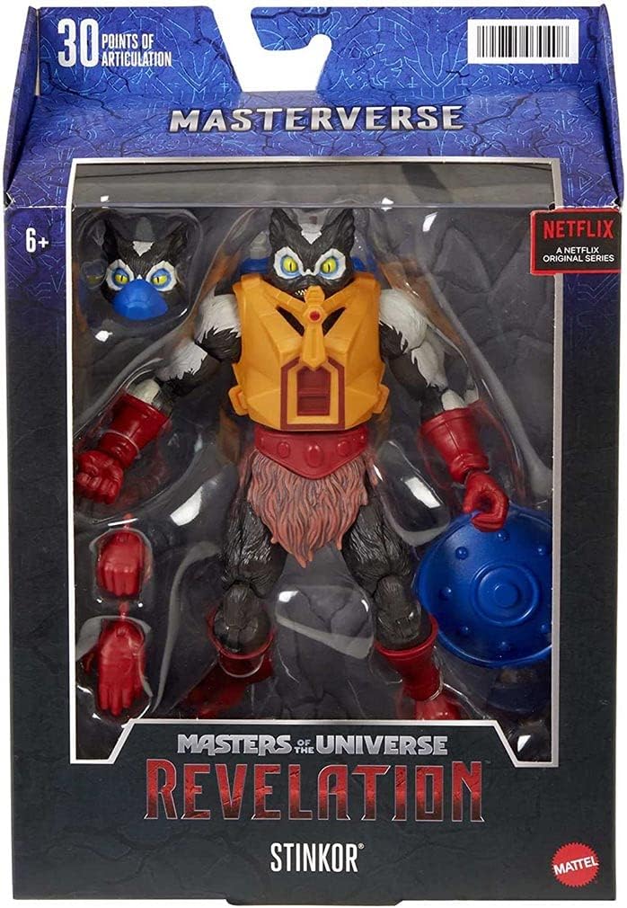 Masters of the Universe Masterverse Stinkor Action Figure with Accessories, 7-inch Motu Collectible Gift for Fans 6 Years Old & Up