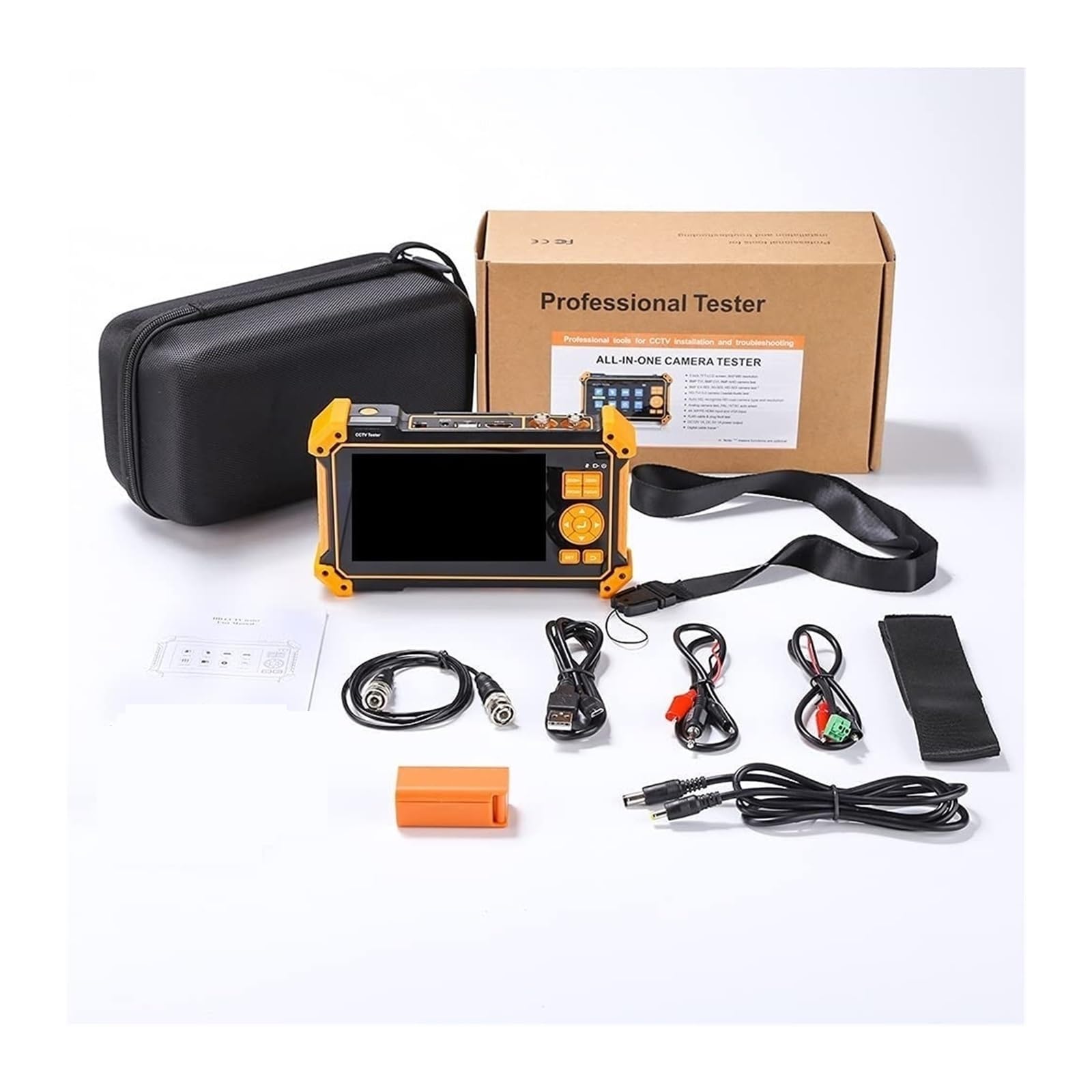 Tester CCTV 3200C Tester For Fotocamera HD Coassiale 4K 8MP ADH VGA SDI Con Tracciatore Di Cavi Monitor Schermo TFT-LCD Da 5 Pollici(IPC-5100Plus)