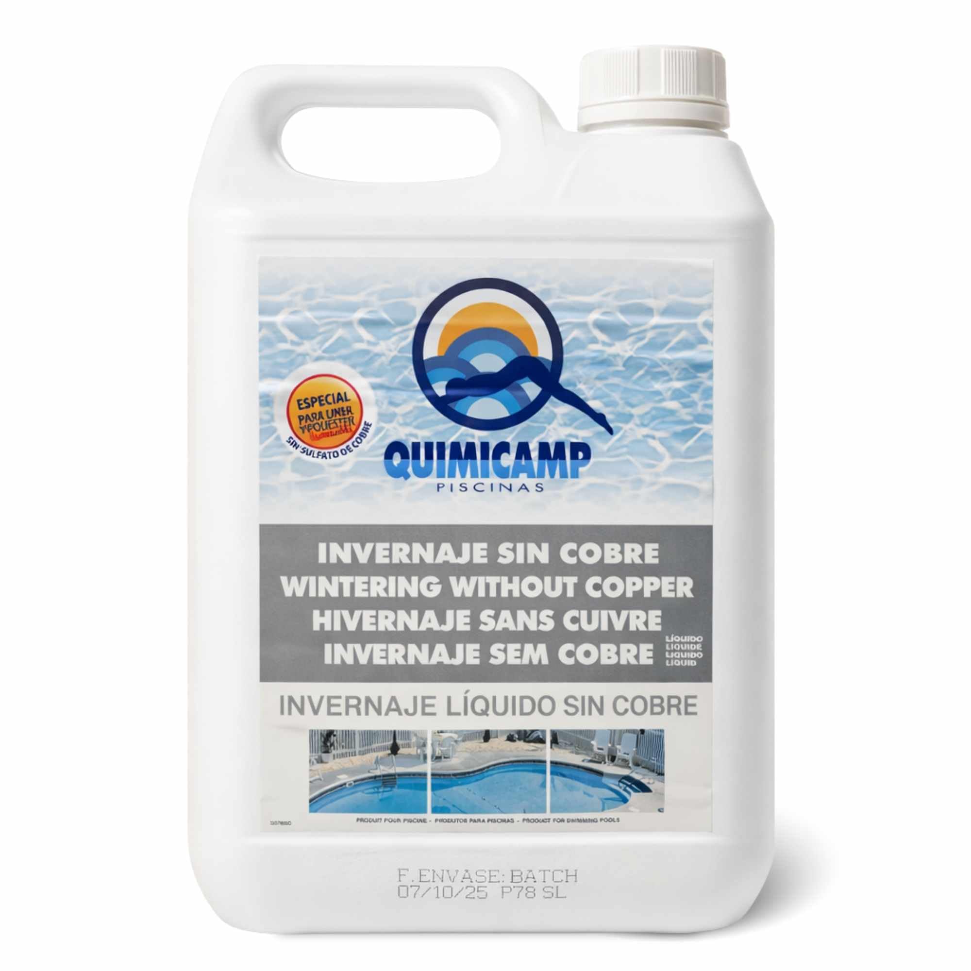 Invernador Liquido para Piscinas, Invernaje piscina sin Cobre, 5 Litros - imagen 1
