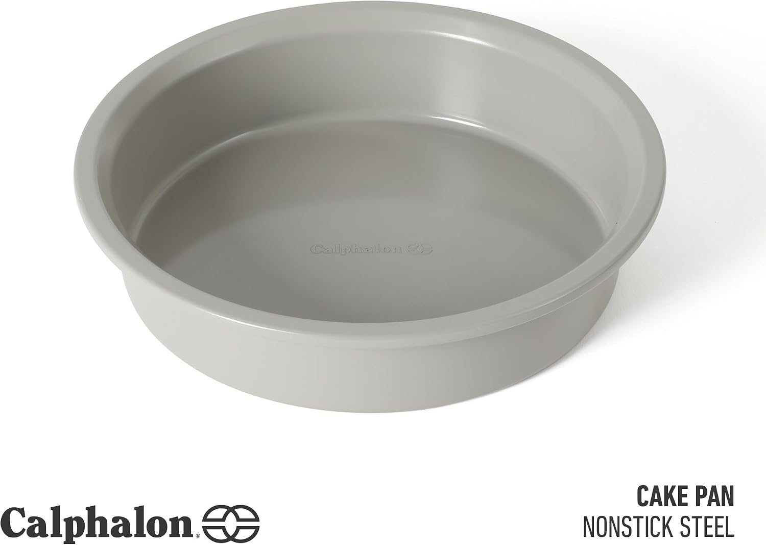 Calphalon Legacy 8 Inch Round Cake Pan, PFA Free Nonstick Bread Pan Bakeware, Heavy Gauge Steel Baking Dish for Even Heating, Oven Safe Round Baking Pan for Cakes, Brownies, Bread image 2