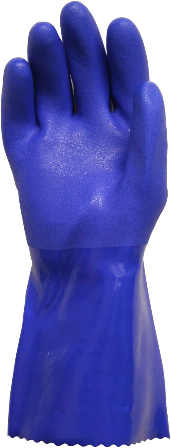 Flаѕh Dеаlѕ - 70% оƒƒ Working Hands 12530-06 PVC Coated Heavy Duty Rubber Gloves For Handling Chemicals And Dish Washing Blue, Large