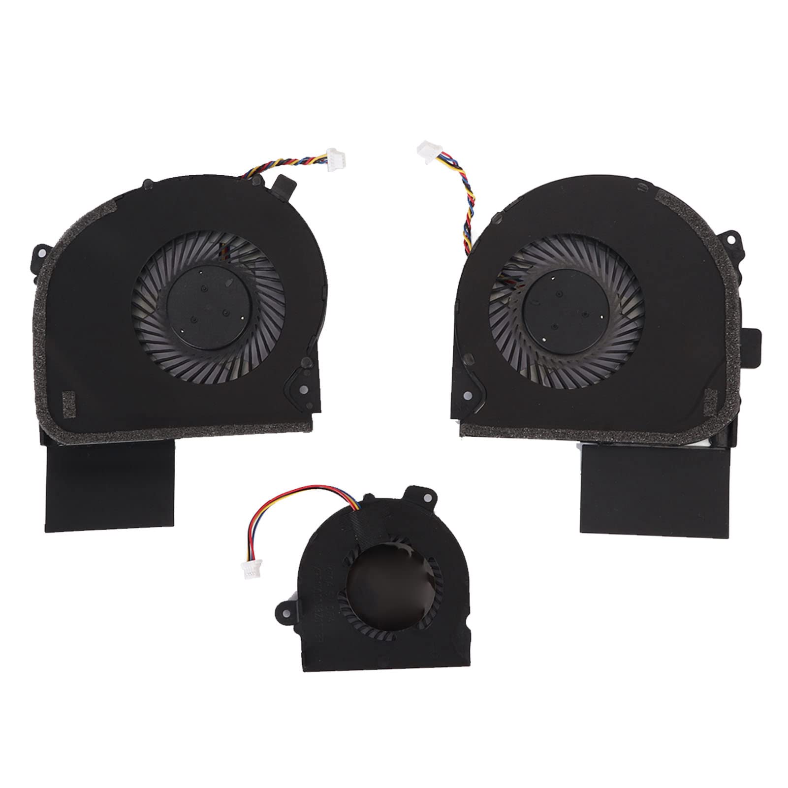 Cuifati 3 Uds CPU GPU Ventilador de Refrigeración de Repuesto para Portátil ASUS ROG Strix GL703GS GL703GS DS74 GL703, Ventilador Interno de 4 Pines para Portátil, Accesorios para