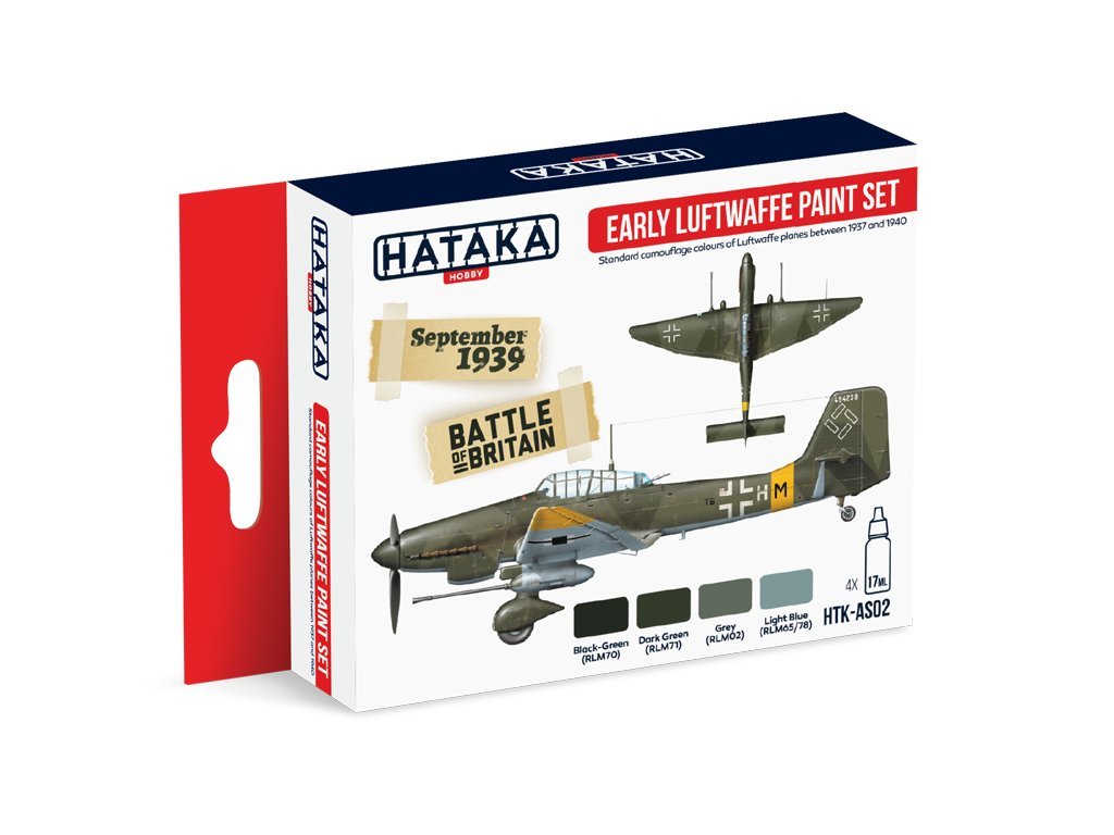 Hataka Hobby Early Luftwaffe paint set # AS02