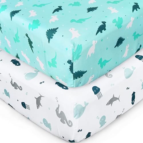 Miniatura 6 de Falda de cama de cuna ajustable hasta 14 pulgadas, compatible con sábanas de cuna y cama para niña, paquete de 2 unidades