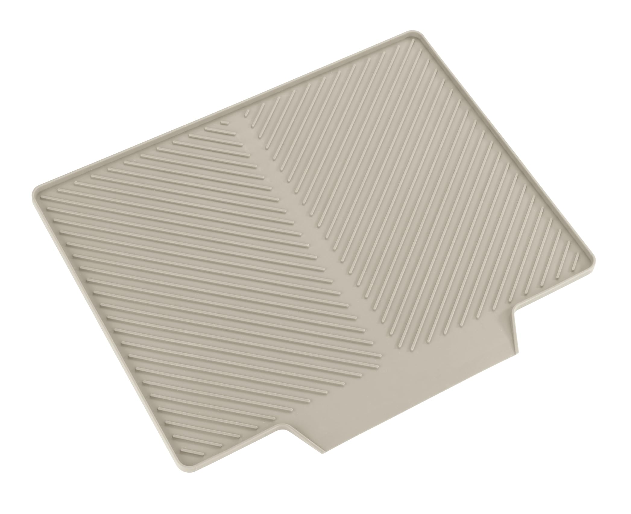 Wenko Tappeto drenante MOD. Nelia Tappetino scolapiatti Lavabile in lavastoviglie scanalato Resistente Cucina plastica 34 x 3 x 40 cm Beige