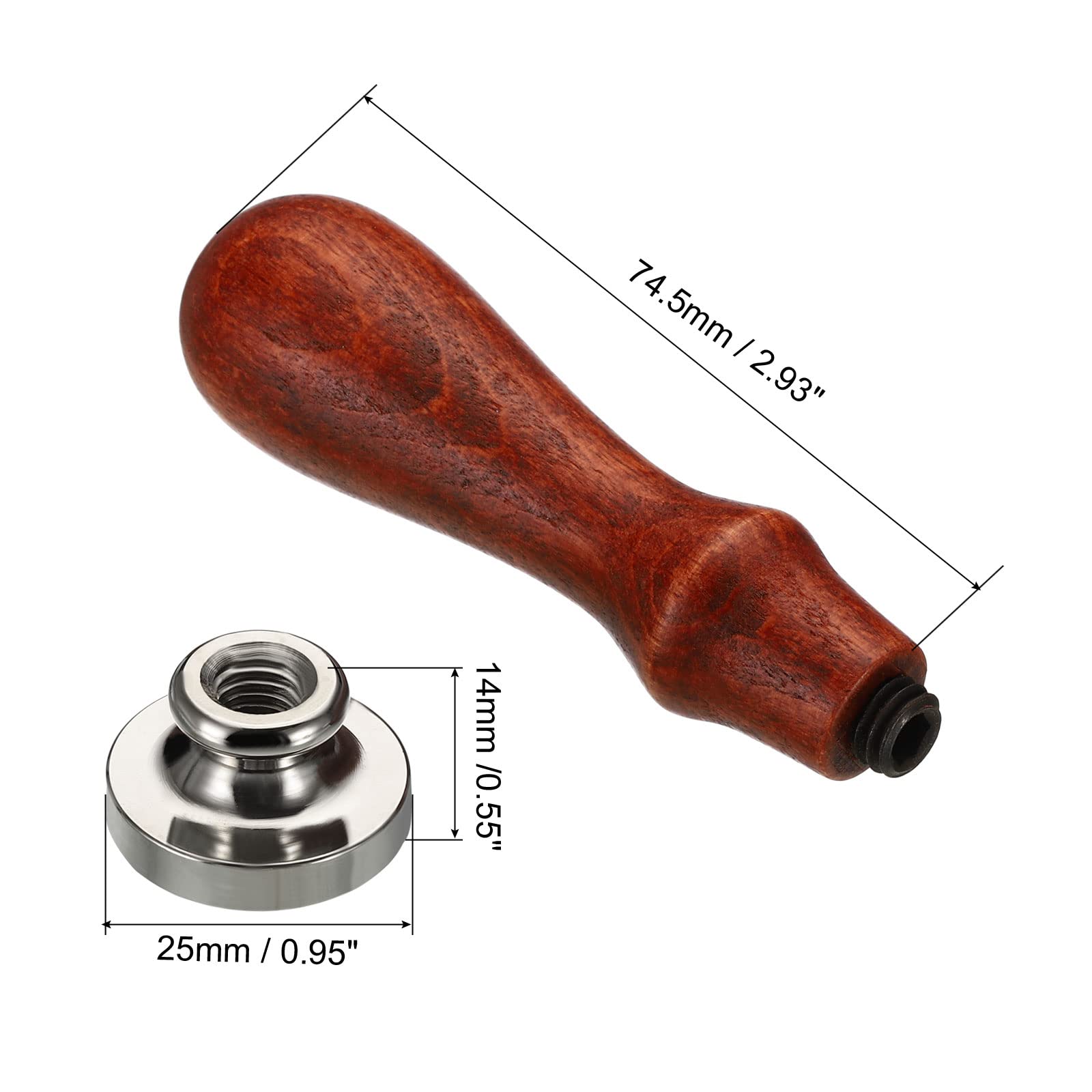 PATIKIL Round Blank Wax Seal Stamp - Image 2