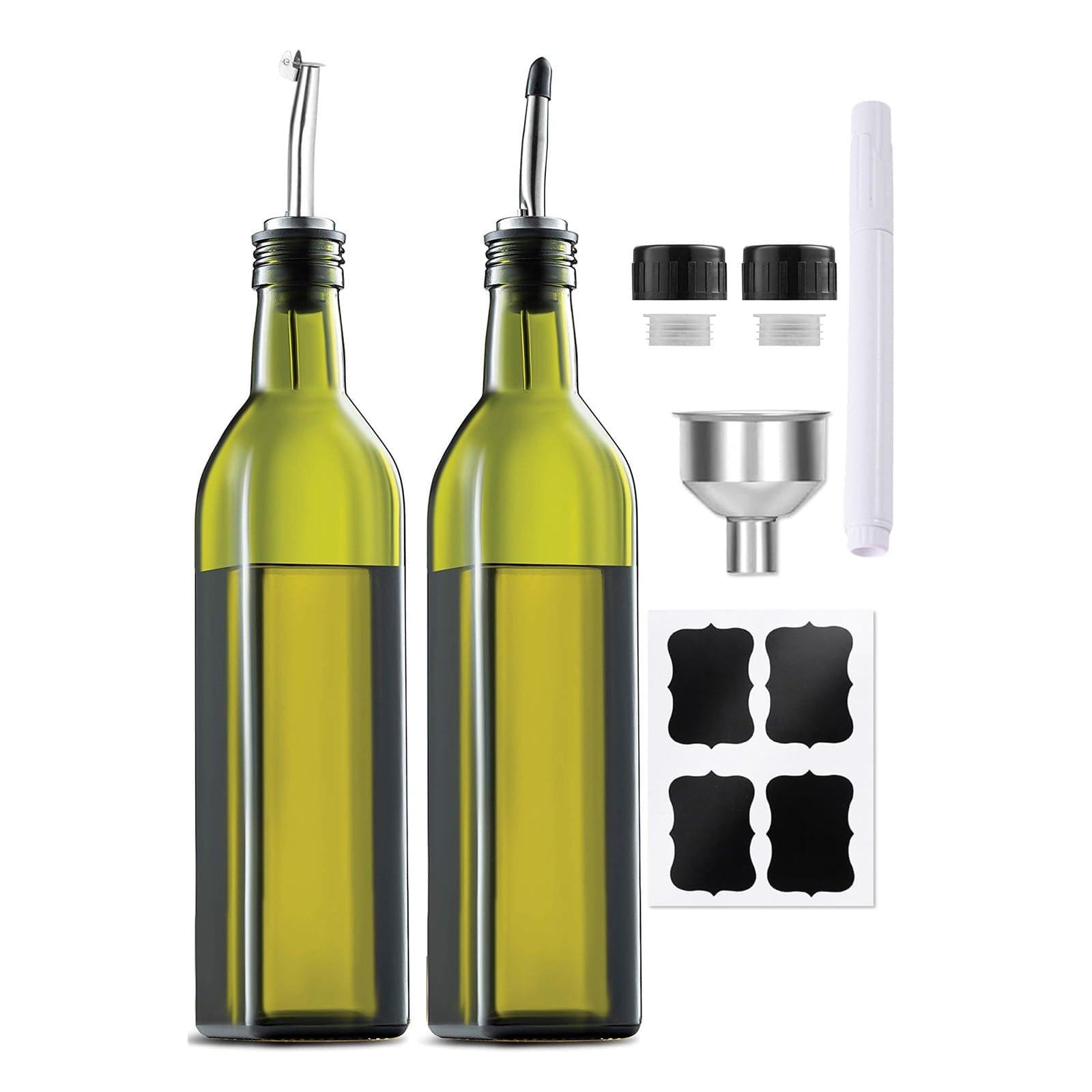 Msioytog 500ml High Clarities Glass Oil Storage Bottle Soys Sauce Vinegar Dispenser for Home Kitchens and Restaurants Oil Dispenser Multipurpose Condiment Bottle Vinegar