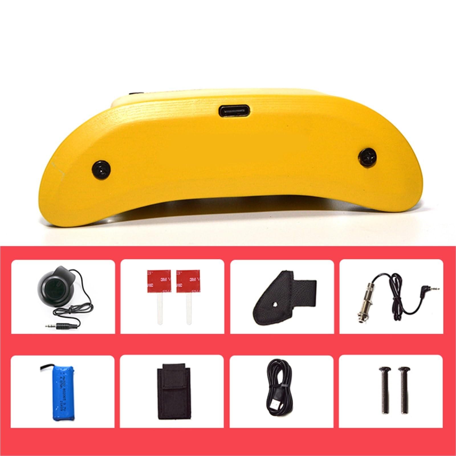 Pickup per chitarra acustica con vibrazione giallo facile da installare con accessori Pickup Chitarra Acustica