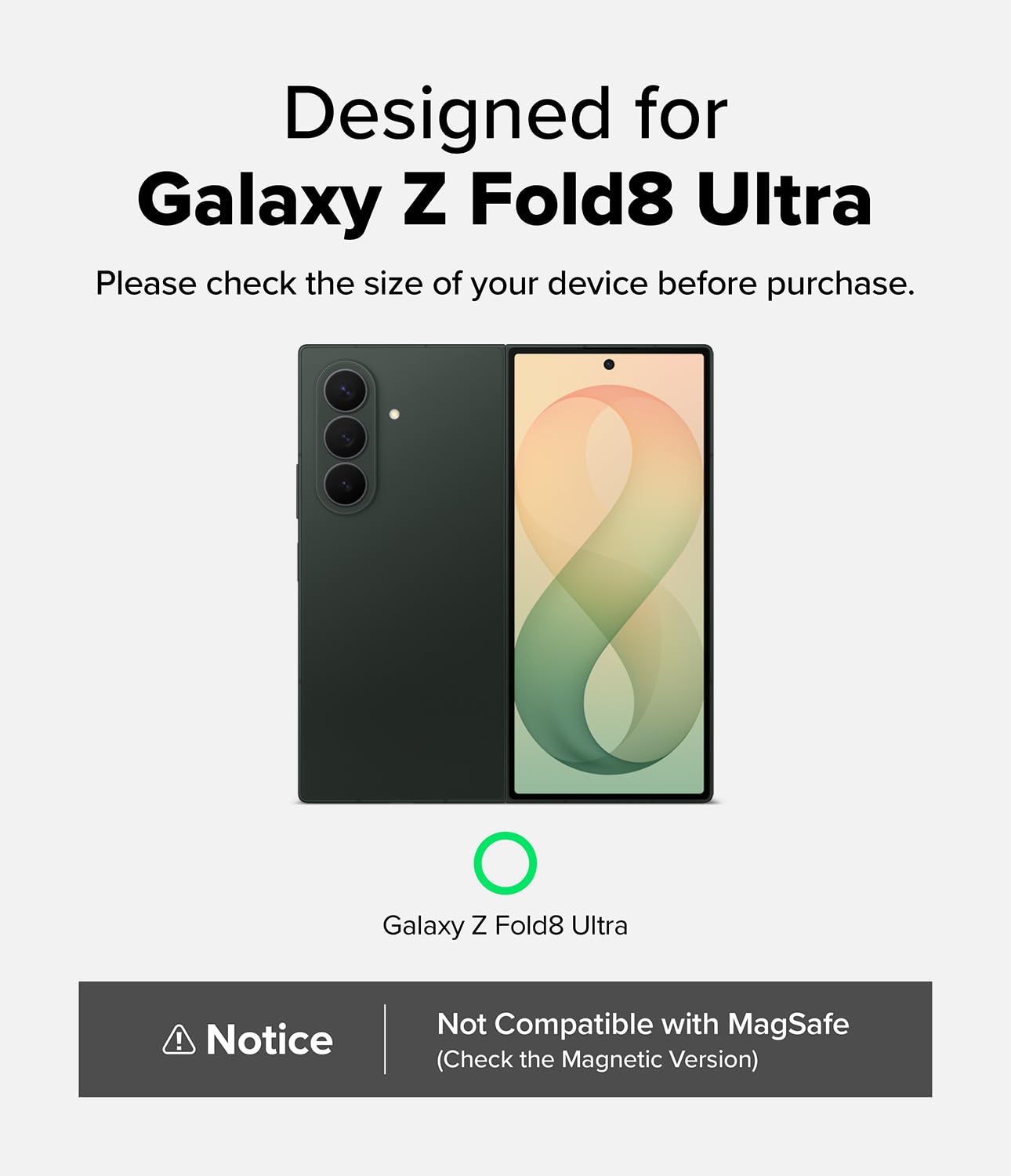Ringke Funda y Protector Cámara para Galaxy Z Fold 8 Ultra